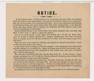 Notice for Machinery, Perkins Collection 1850 to 1900 Advertising Cards
